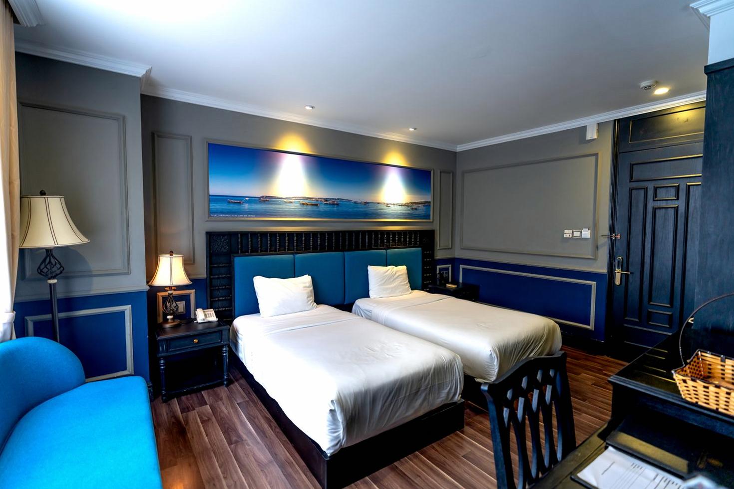 Twin beds setup
